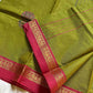 Zari & Thread Edit | Kanchi Cotton saree– Green