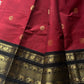 Throne Edit – Maroon & Black Kanchi Cotton Saree