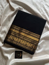 Subtle Weaves | Black Kanchi Cotton Saree