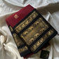 Throne Edit – Maroon & Black Kanchi Cotton Saree