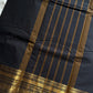 Subtle Weaves | Black Kanchi Cotton Saree