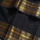 Subtle Weaves | Black Kanchi Cotton Saree