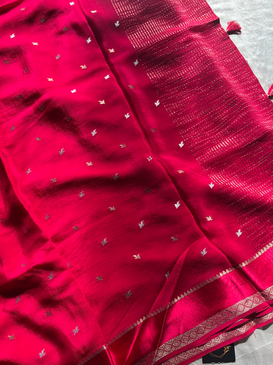 Soft Sheen Drapes – Rani Pink