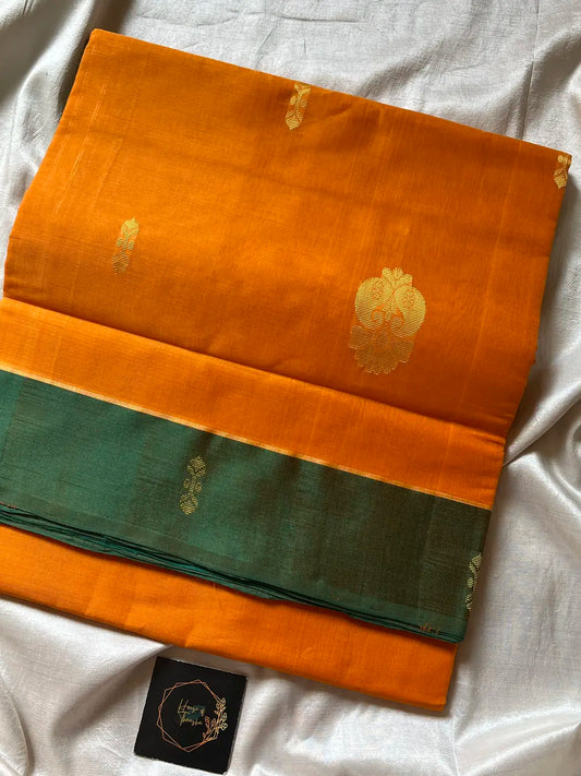 Vegan Silk Saree – Yellow