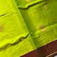 Vegan Silk Saree – Lime Zest