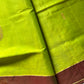 Vegan Silk Saree – Lime Zest