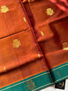Vegan Silk Saree – Burnished Copper