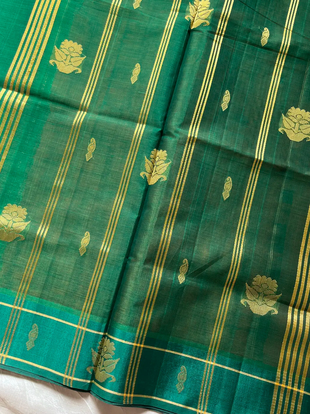 Vegan Silk Saree – Burnished Copper
