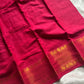 Pink plain Sungudi cotton saree with contrast blouse – House of Thansha