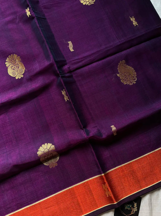 Vegan Silk Saree – Royal Jamun