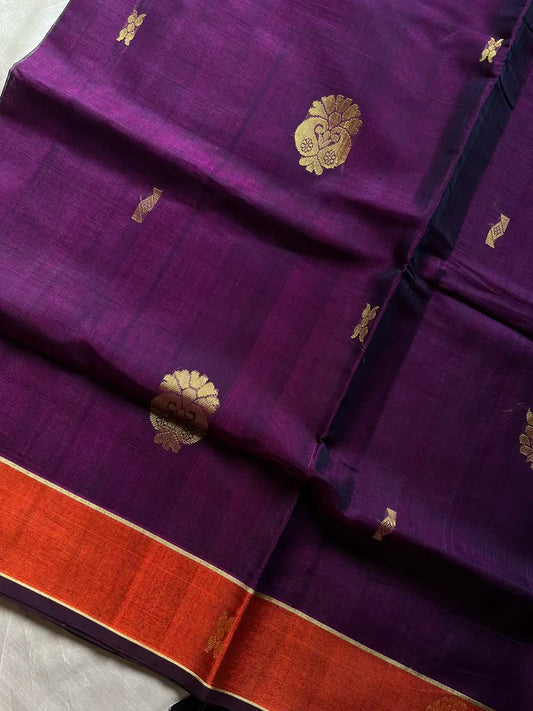 Vegan Silk Saree – Royal Jamun