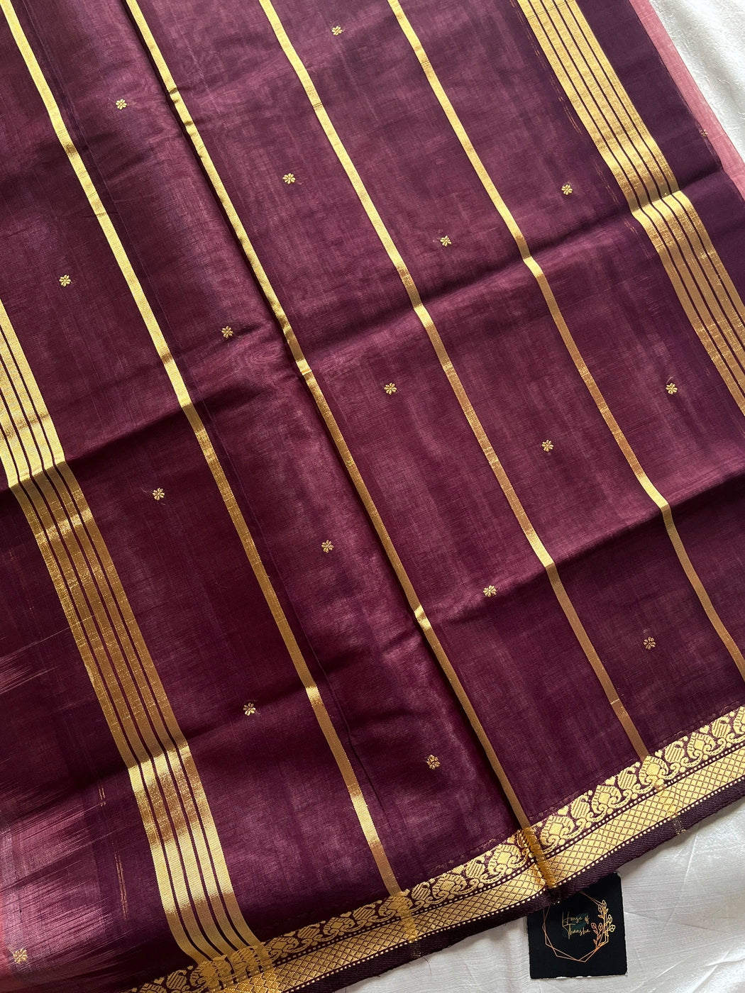 Vegan Silk Saree – Vintage Rose Handloom Art Silk