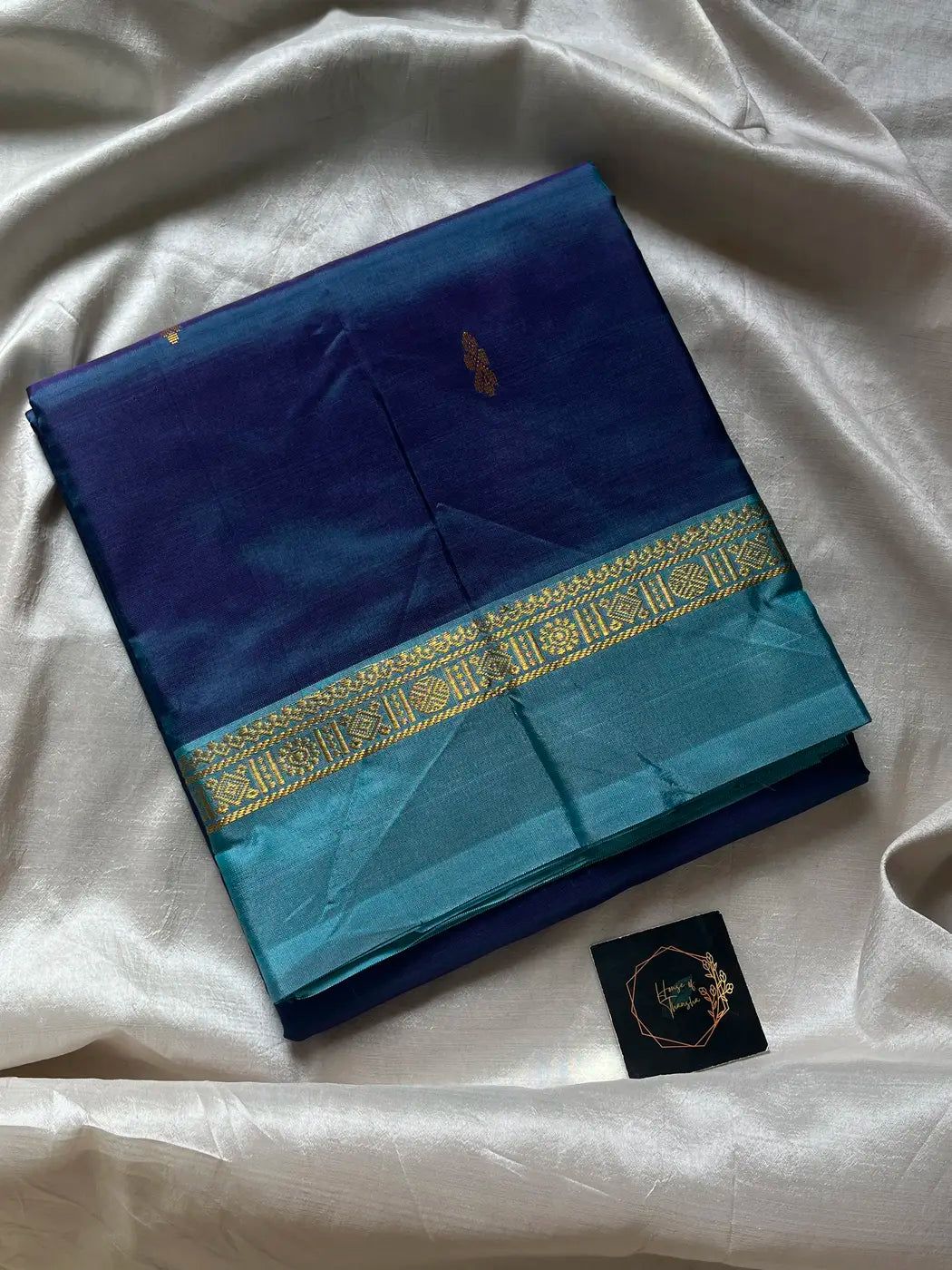 Vegan Silks | Chinnalampattu Saree – Royal Blue