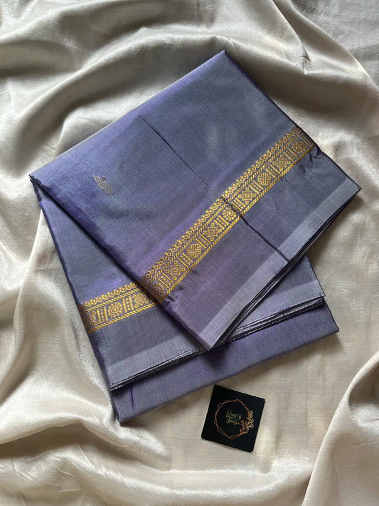 Vegan Silks | Chinnalampattu Saree – Pastel Lavender