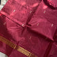 Vegan Silks | Chinnalampattu Saree – Maroon & Beige
