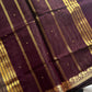 Vegan Silk Saree – Stone grey Handloom