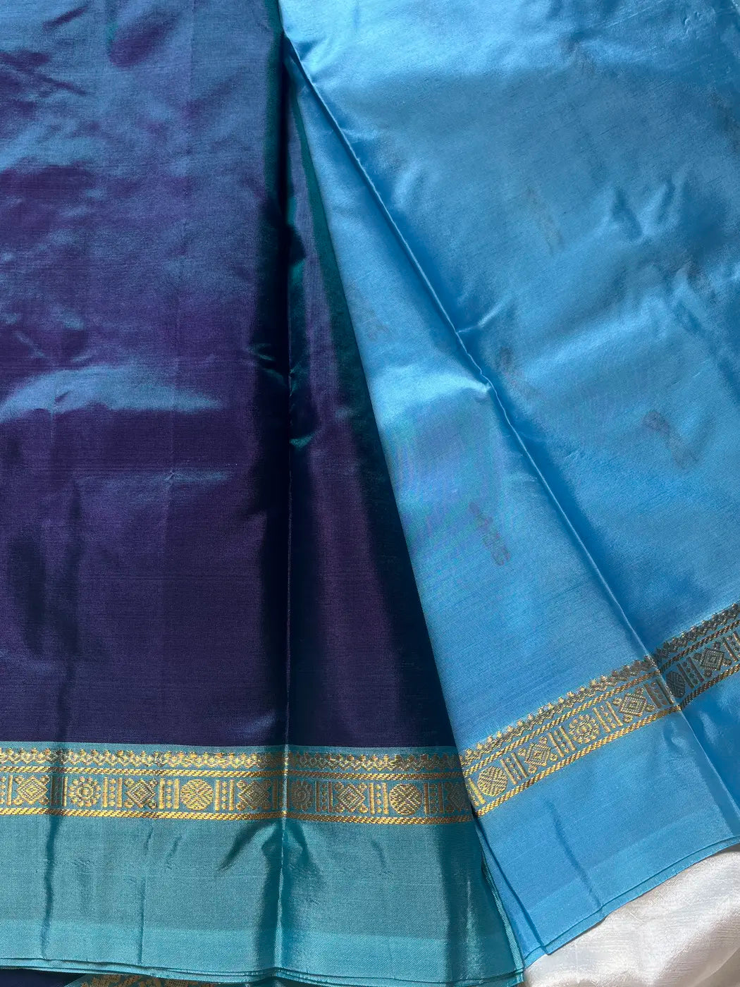 Vegan Silks | Chinnalampattu Saree – Royal Blue