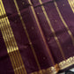 Vegan Silk Saree – Cocoa Mauve Handloom Art Silk