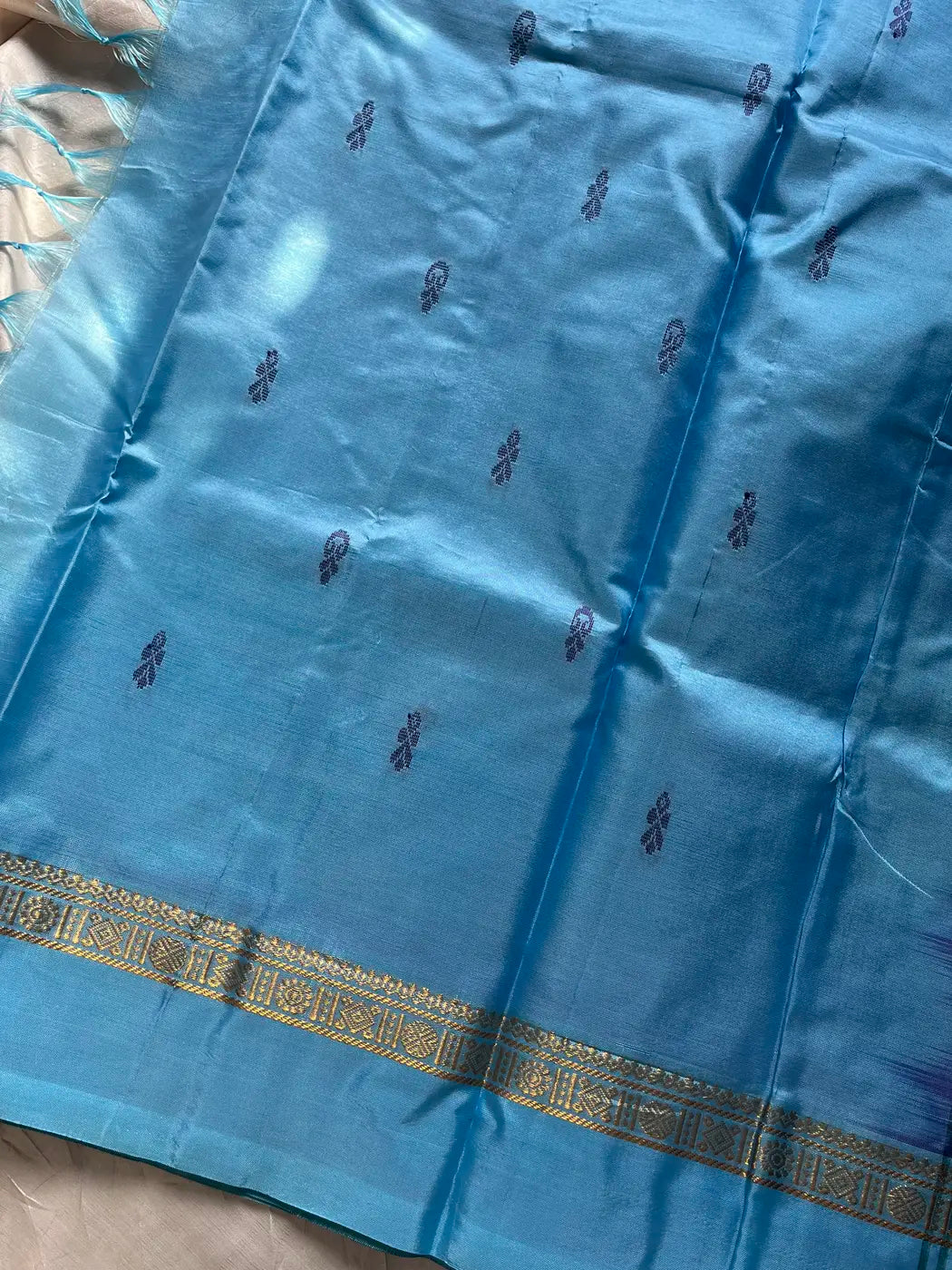 Vegan Silks | Chinnalampattu Saree – Royal Blue