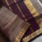Vegan Silk Saree – Cocoa Mauve Handloom Art Silk