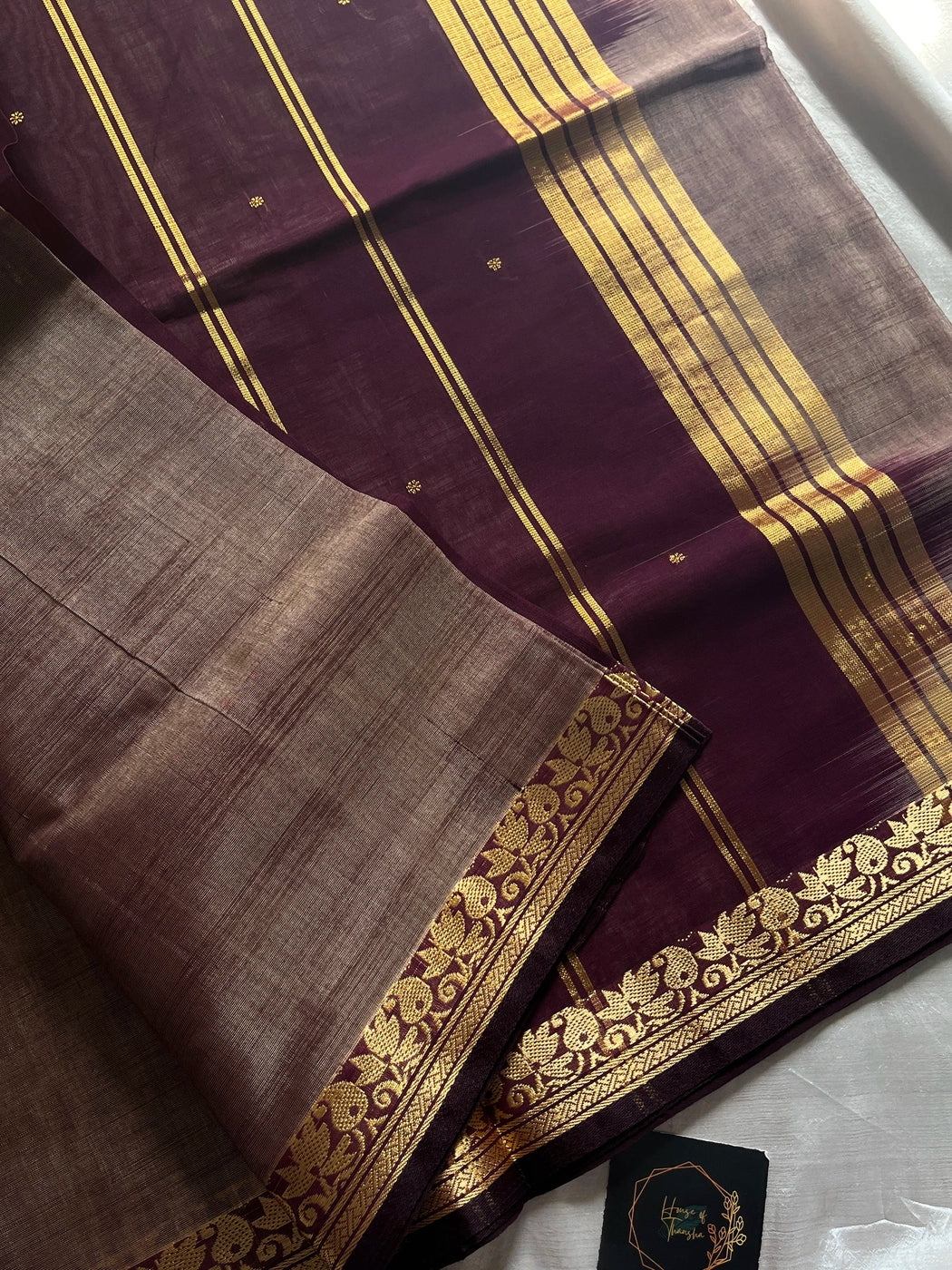 Vegan Silk Saree – Cocoa Mauve Handloom Art Silk