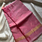 Vegan Silks | Chinnalampattu Saree – Pastel Pink