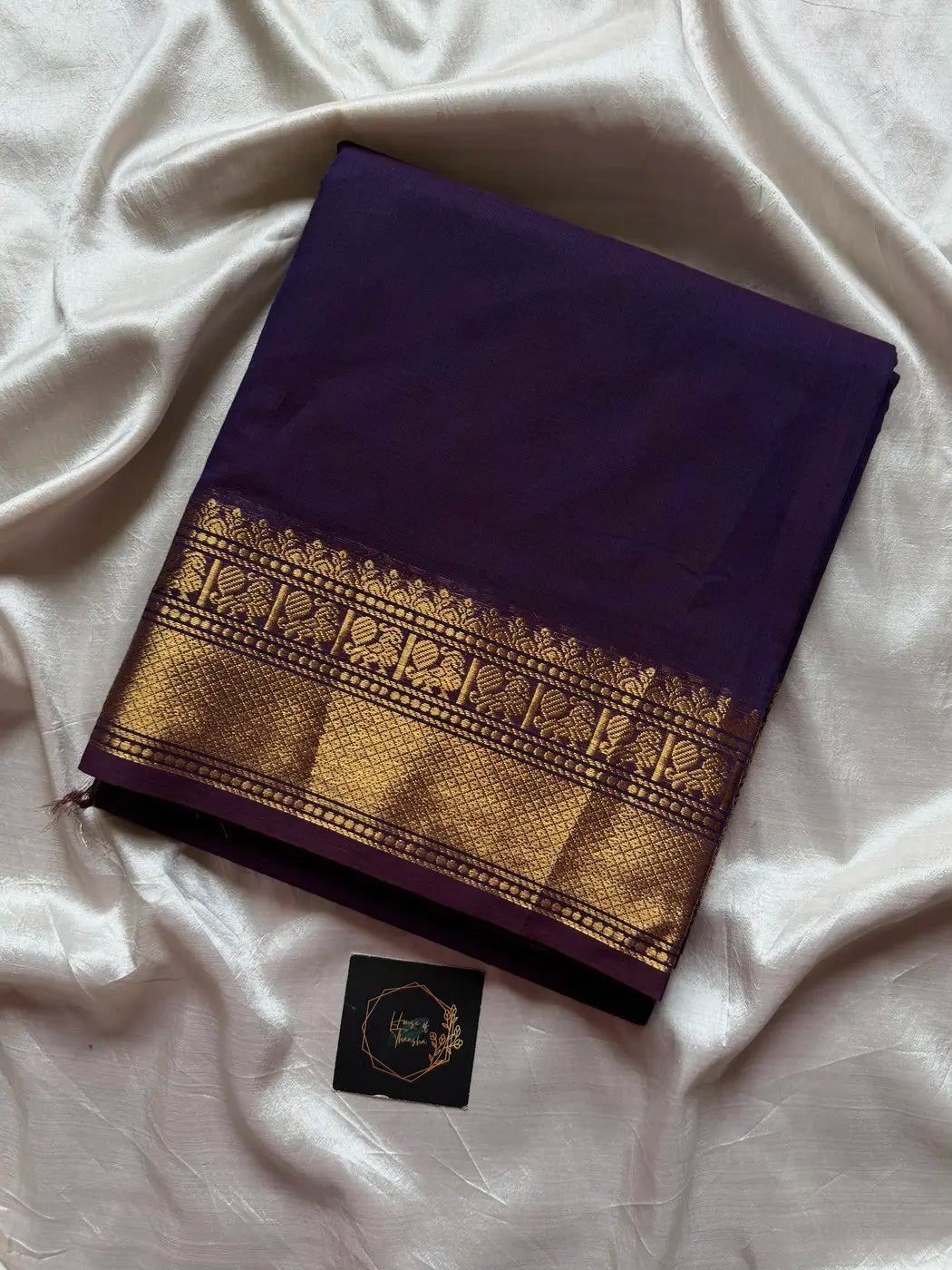 Subtle Weaves | Violet Kanchi Cotton Saree