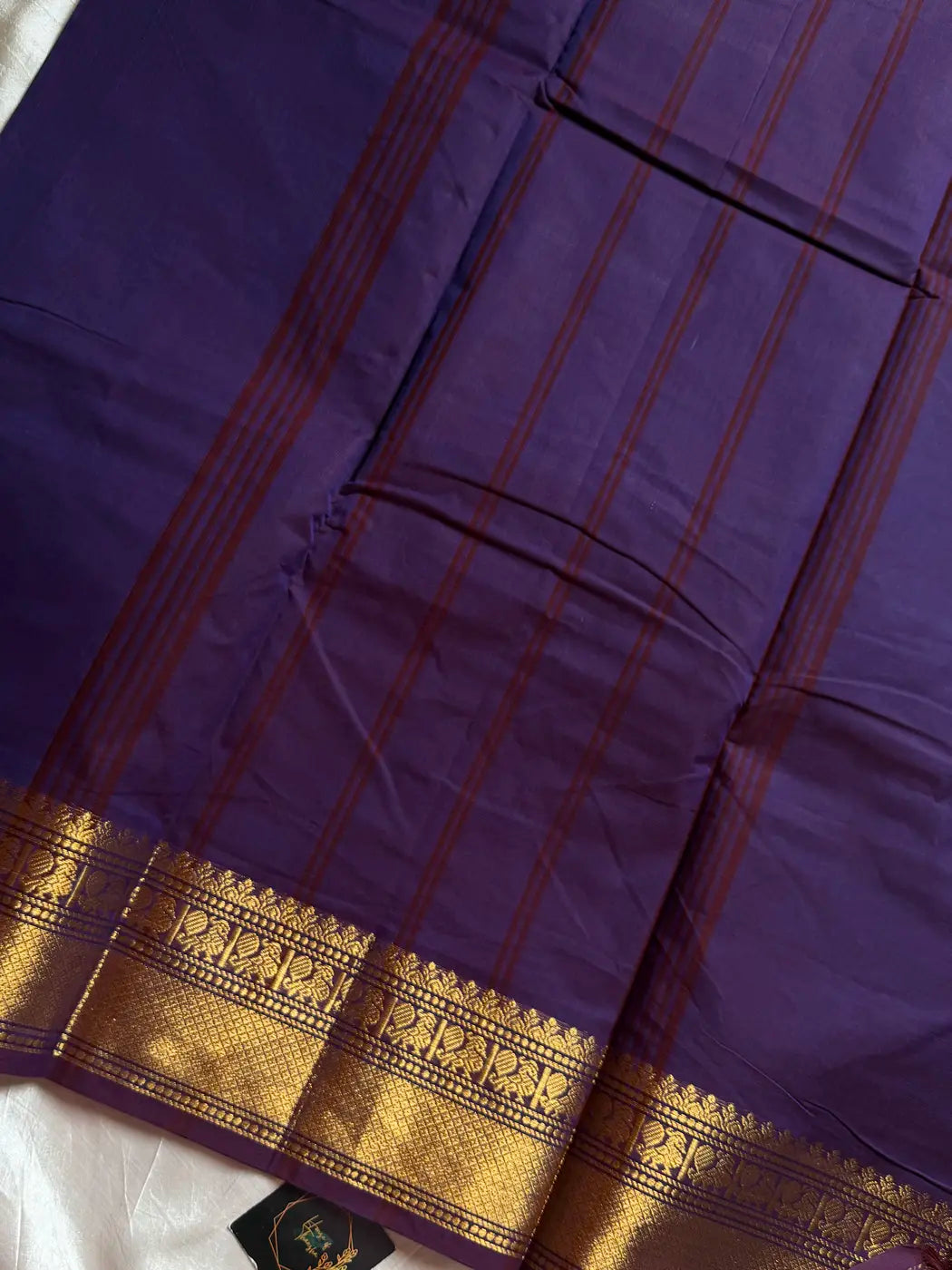 Subtle Weaves | Violet Kanchi Cotton Saree