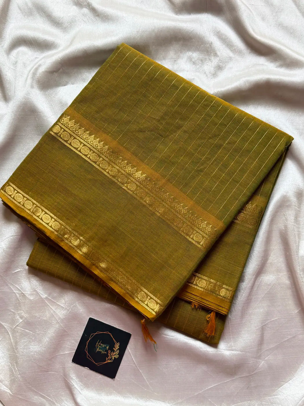 Zari Edition | Green Kanchi Cotton Saree
