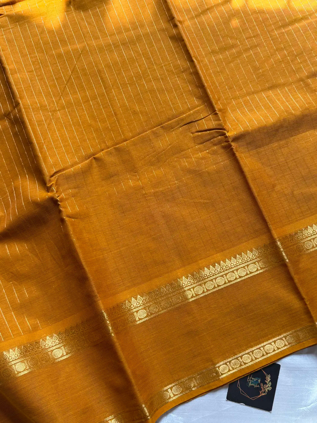 Zari Edition | Golden Yellow Kanchi Cotton Saree