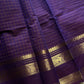 Kattam Edit – Purple Checked Chettinadu Cotton Saree