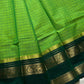 Kattam Edit – Green Chettinadu Cotton Saree