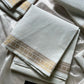 Minimal Border Edit - White Kanchi Cotton Saree