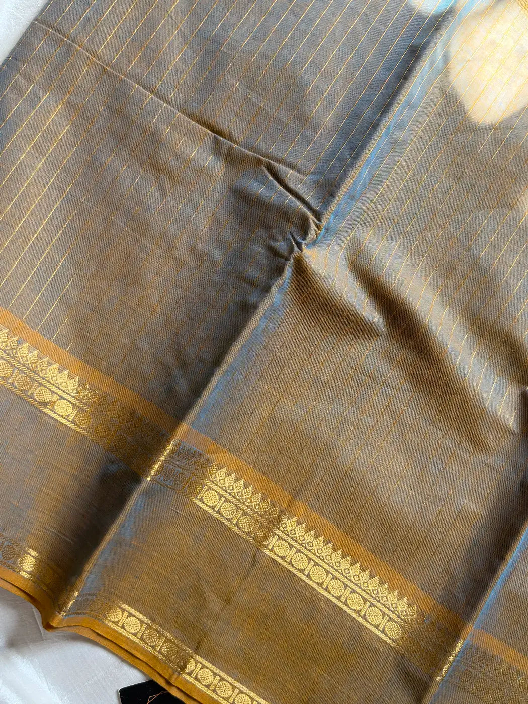 Zari Edition | Ash Kanchi Cotton Saree