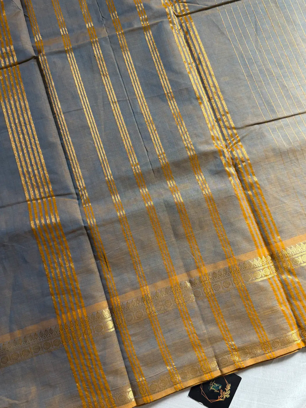 Zari Edition | Ash Kanchi Cotton Saree