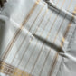Minimal Border Edit - White Kanchi Cotton Saree