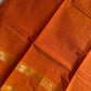 Zari Edition | Orange Kanchi Cotton Saree