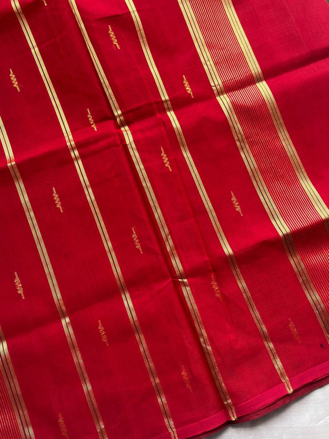 Vegan Silk Saree – Green Handloom Art Silk