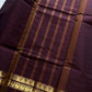 Vintage Looms | Coffee Brown Kanchi Cotton Saree