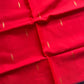 Vegan Silk Saree – Coral Pink Handloom Art Silk