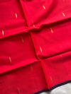 Vegan Silk Saree – Coral Pink Handloom Art Silk