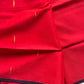 Vegan Silk Saree – Coral Pink Handloom Art Silk