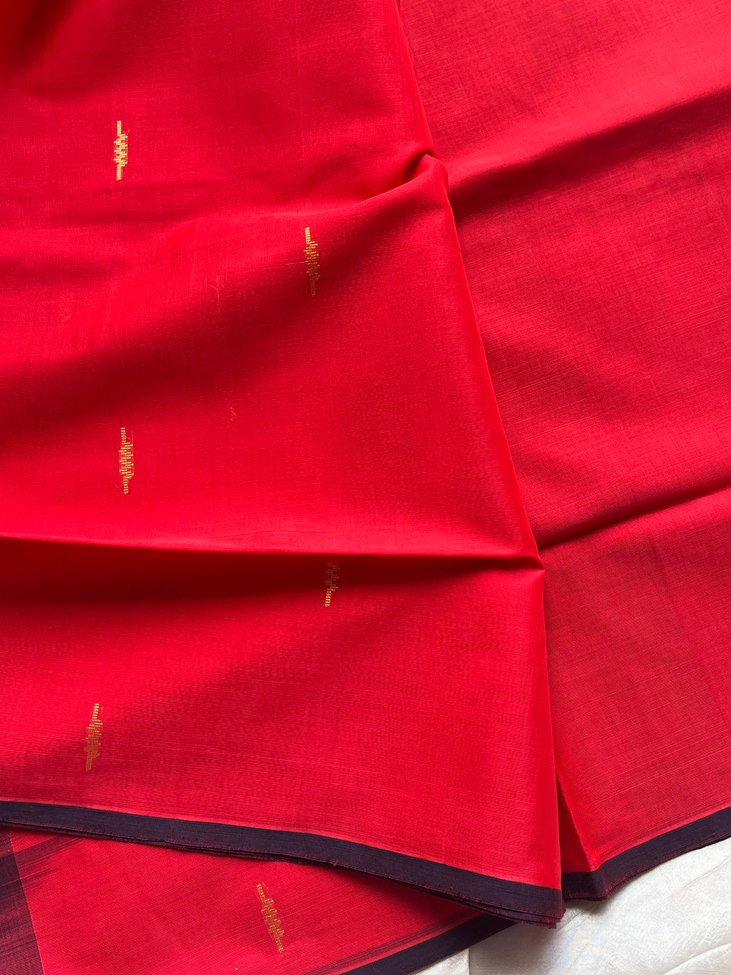Vegan Silk Saree – Coral Pink Handloom Art Silk