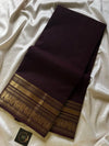 Subtle Weaves | Coffee Brown Kanchi Cotton Saree