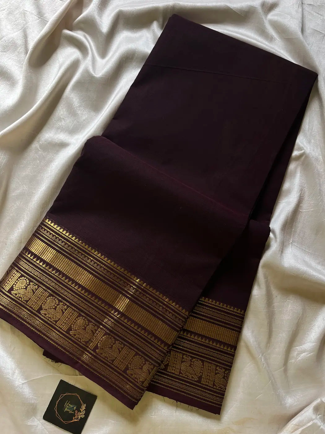 Subtle Weaves | Coffee Brown Kanchi Cotton Saree
