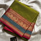 Subtle Weaves – Green Kanchi Cotton Saree