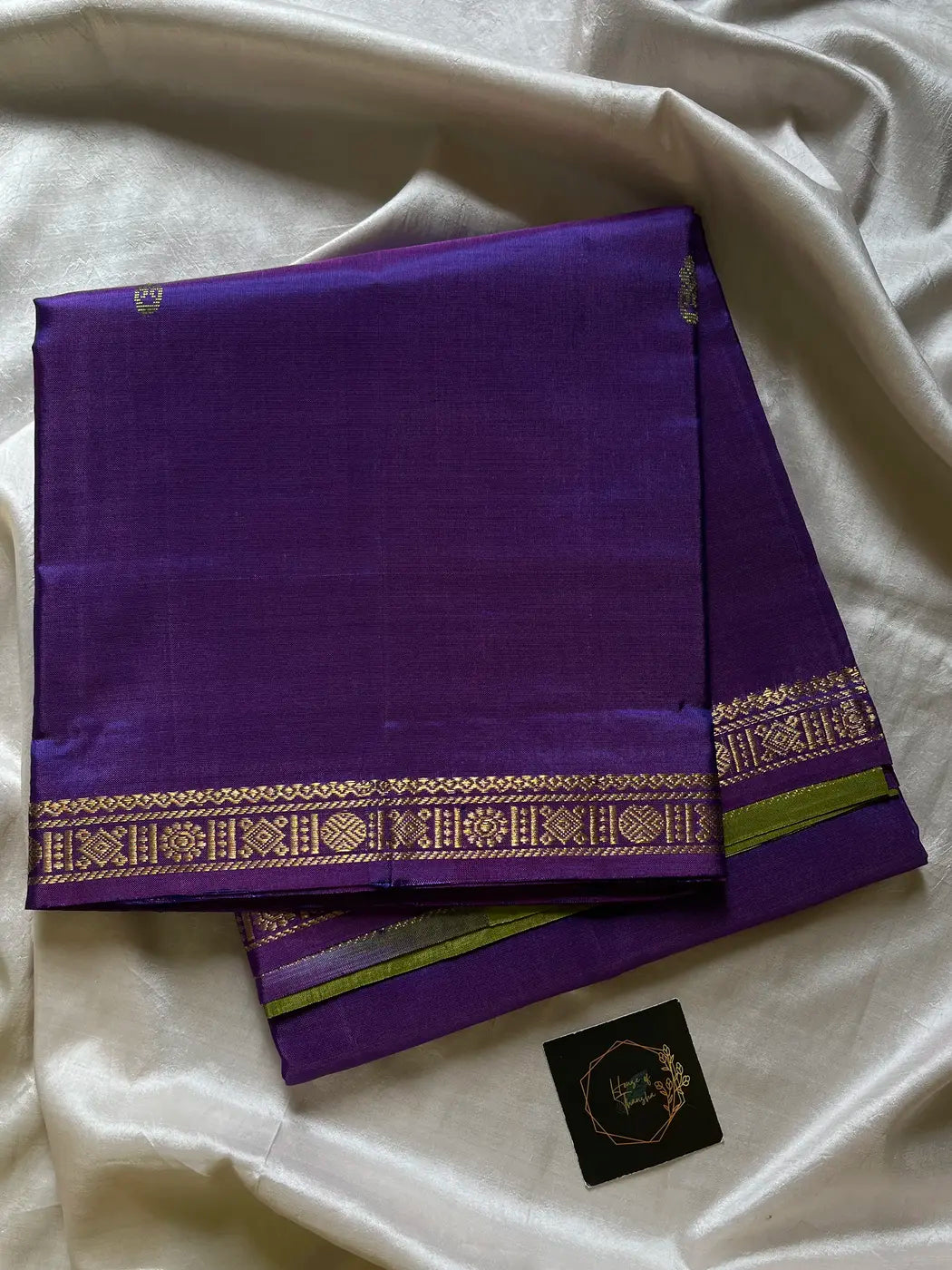 Vegan Silks | Chinnalampattu Saree – Royal Purple