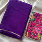 Semi Mysore Silk Saree – Violet