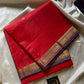Vegan Silks | Chinnalampattu Saree – Ruby Scarlet