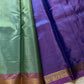 Vegan Silks | Chinnalampattu Saree – Sage Mist